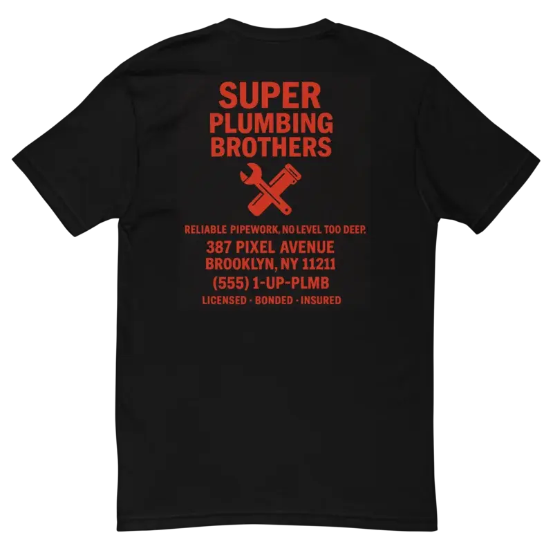 Super Bros - Black Short Sleeve T-shirt