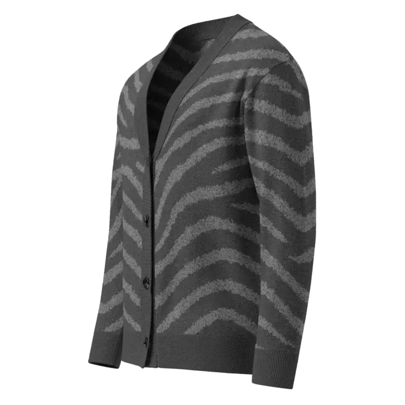 Zebra - Unisex Knitted Cardigan