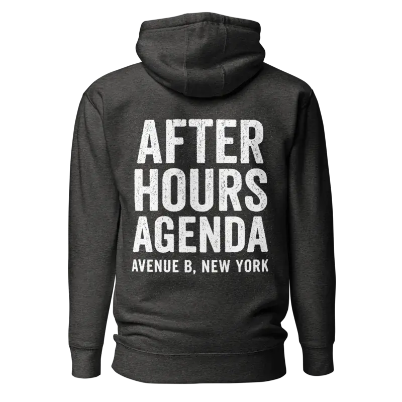 Avenue B, New York - Grey Unisex Hoodie