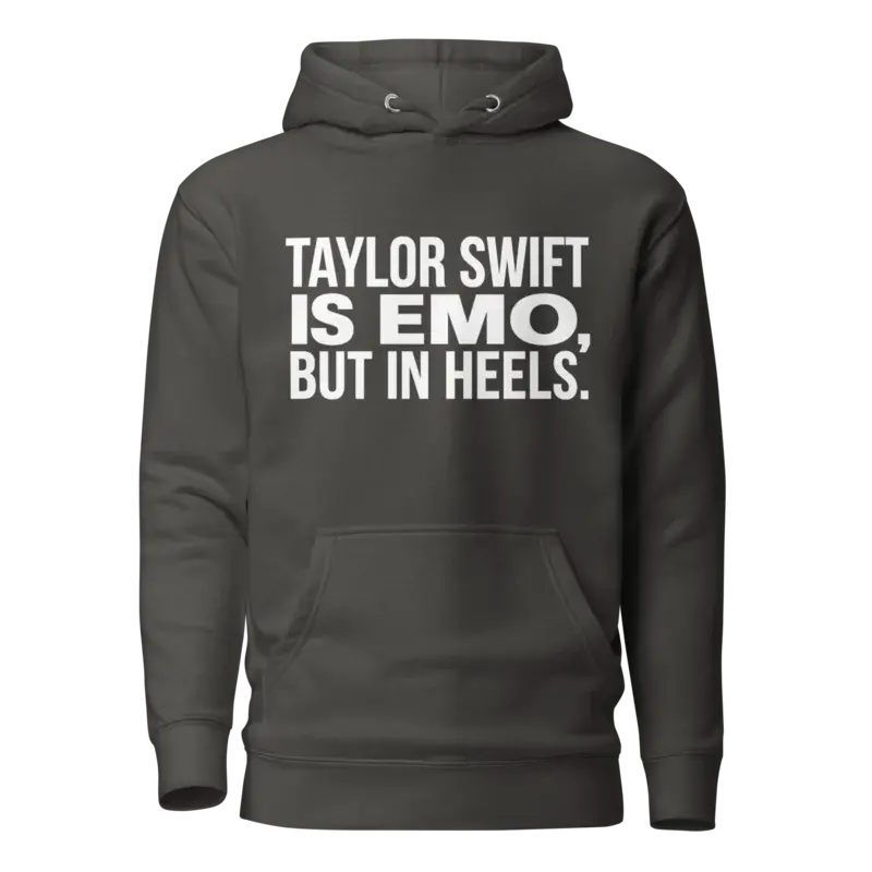 EMO, But In Heels - Dark Grey Unisex Hoodie