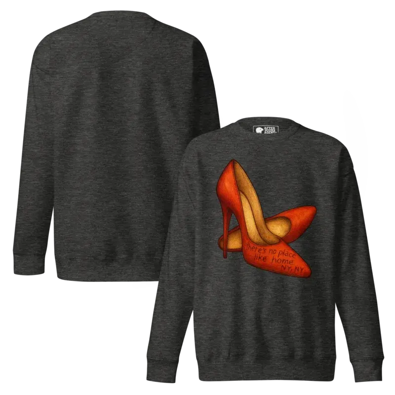 No Place Like New York - Charcoal Unisex Premium Sweatshirt