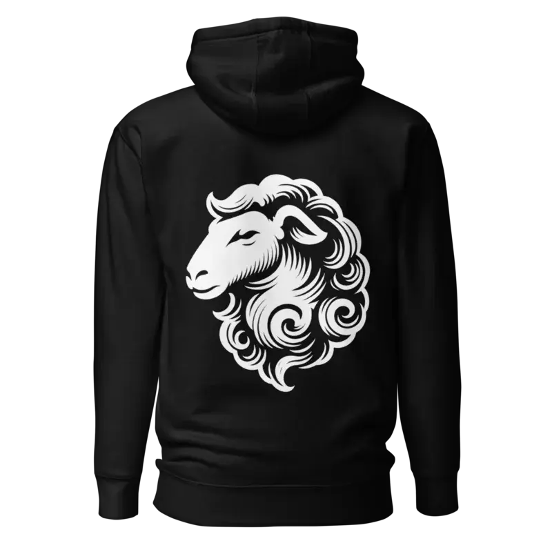 Royal - Black Unisex Hoodie