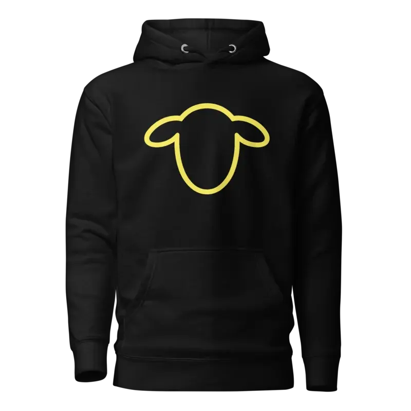 Sheep Min - Black Unisex Hoodie