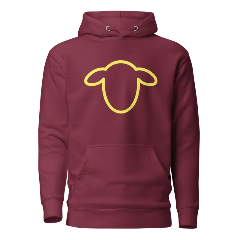 Sheep Min - Maroon Unisex Hoodie