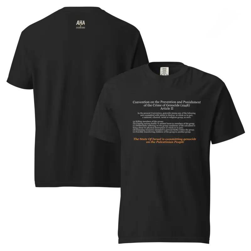 Unisex the Crime of Genocide *Comfort Colors