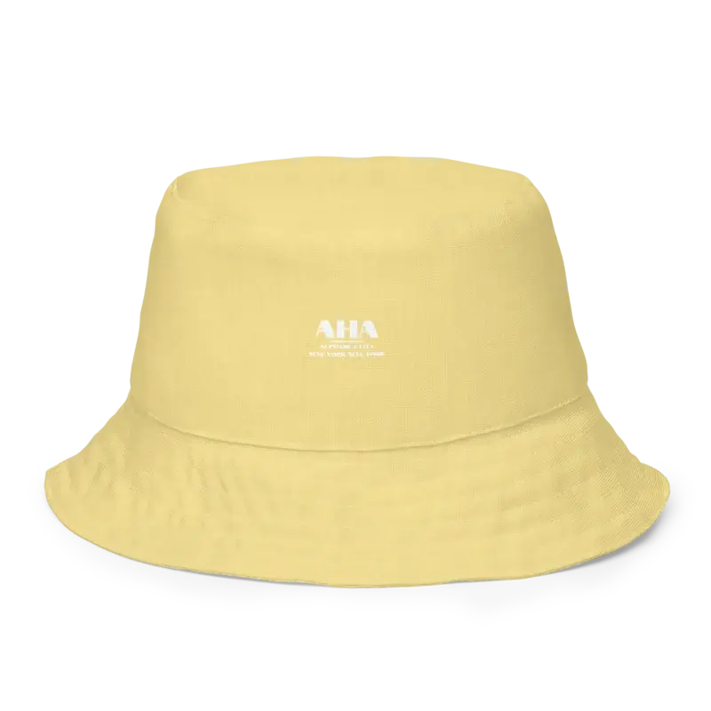 Yellow Reversible Bucket Hat
