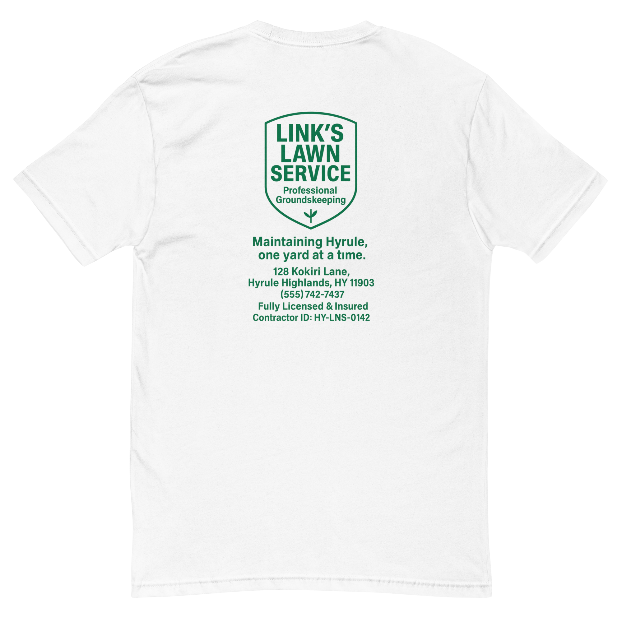 Link's Lawn Service - White Unisex Short Sleeve T-shirt