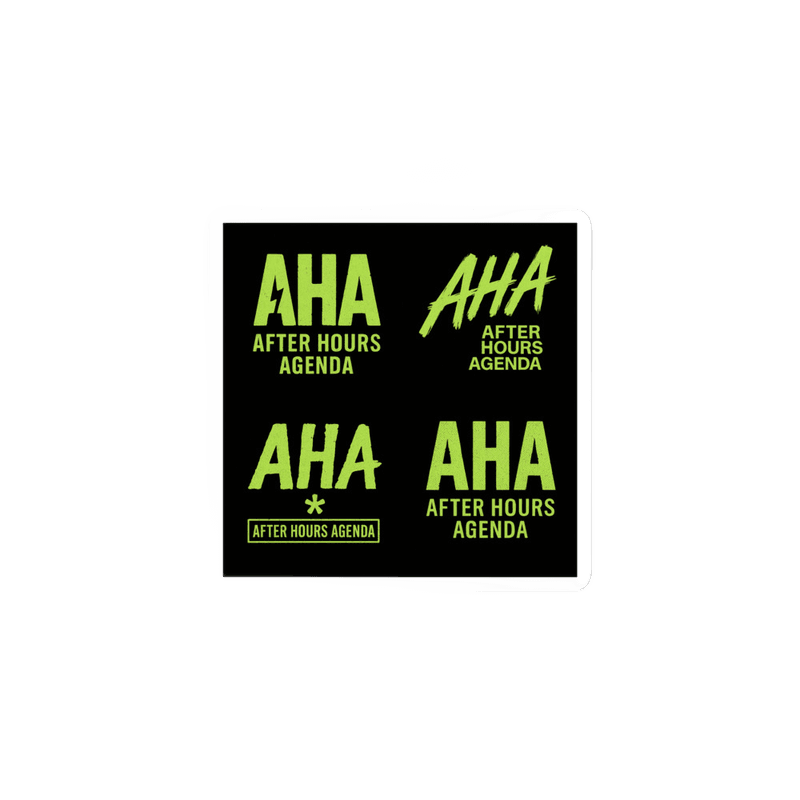 Branded Black Bubble-free Stickers
