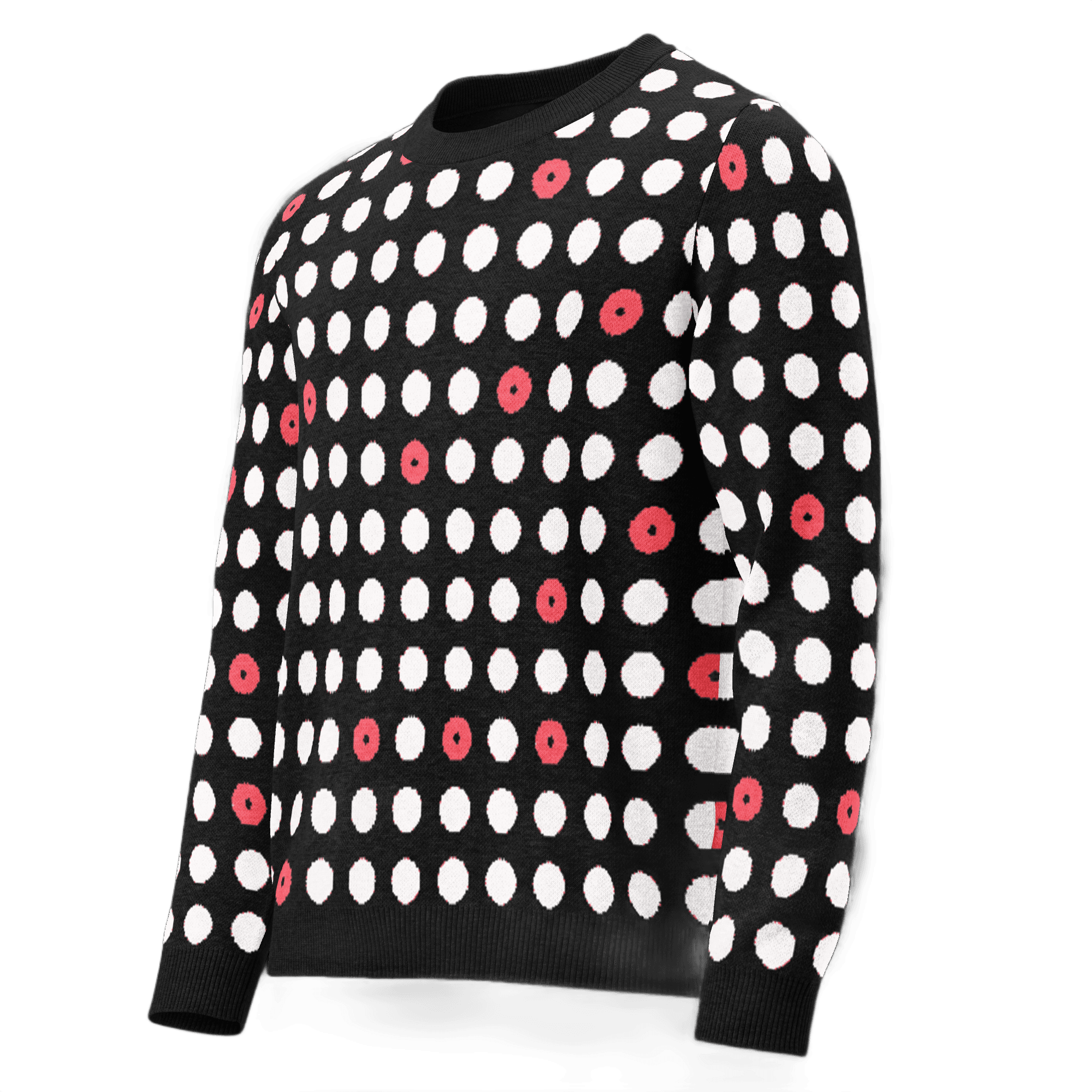 Dots - Unisex Knitted Crewneck Sweater