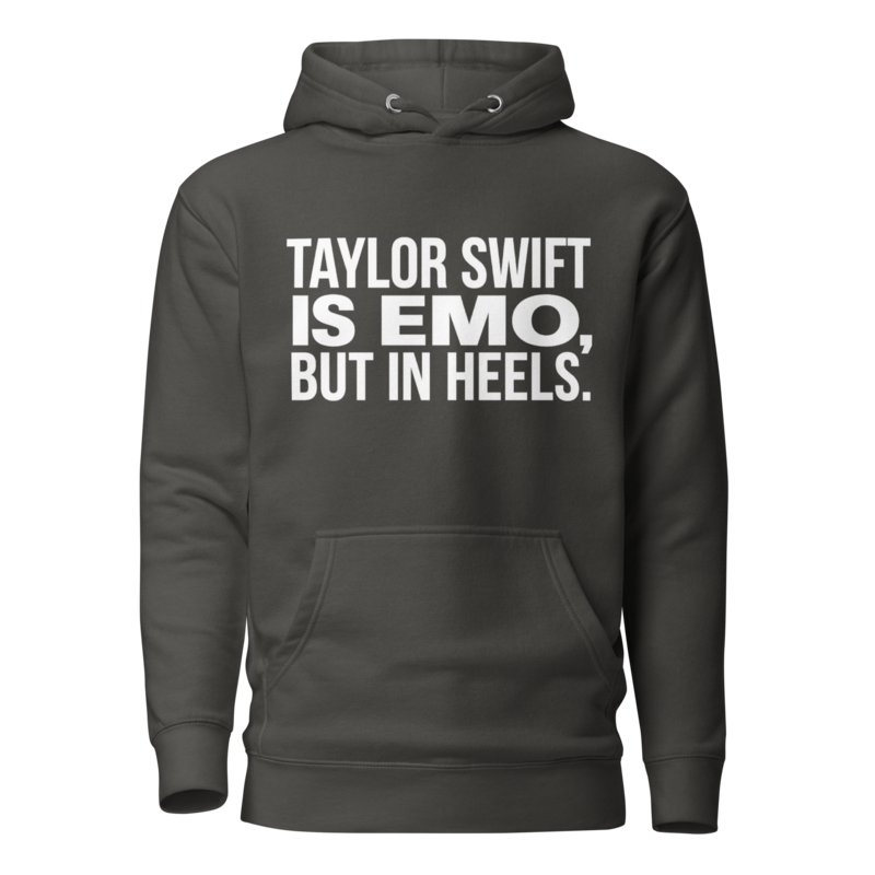 EMO, But In Heels - Dark Grey Unisex Hoodie